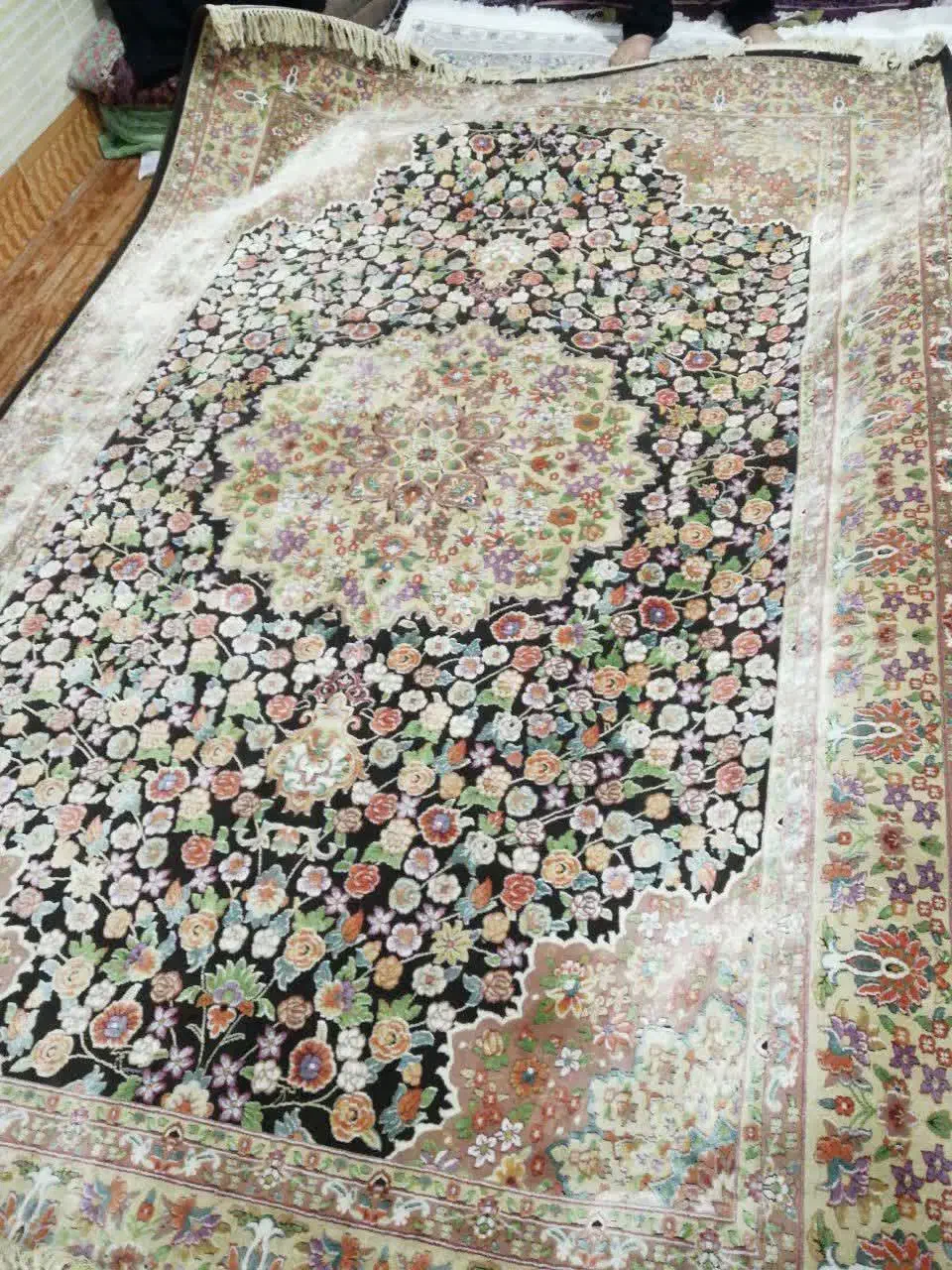 فرش ۶متری ابریشم نو|فرش|قم, قلعه کامکار|دیوار