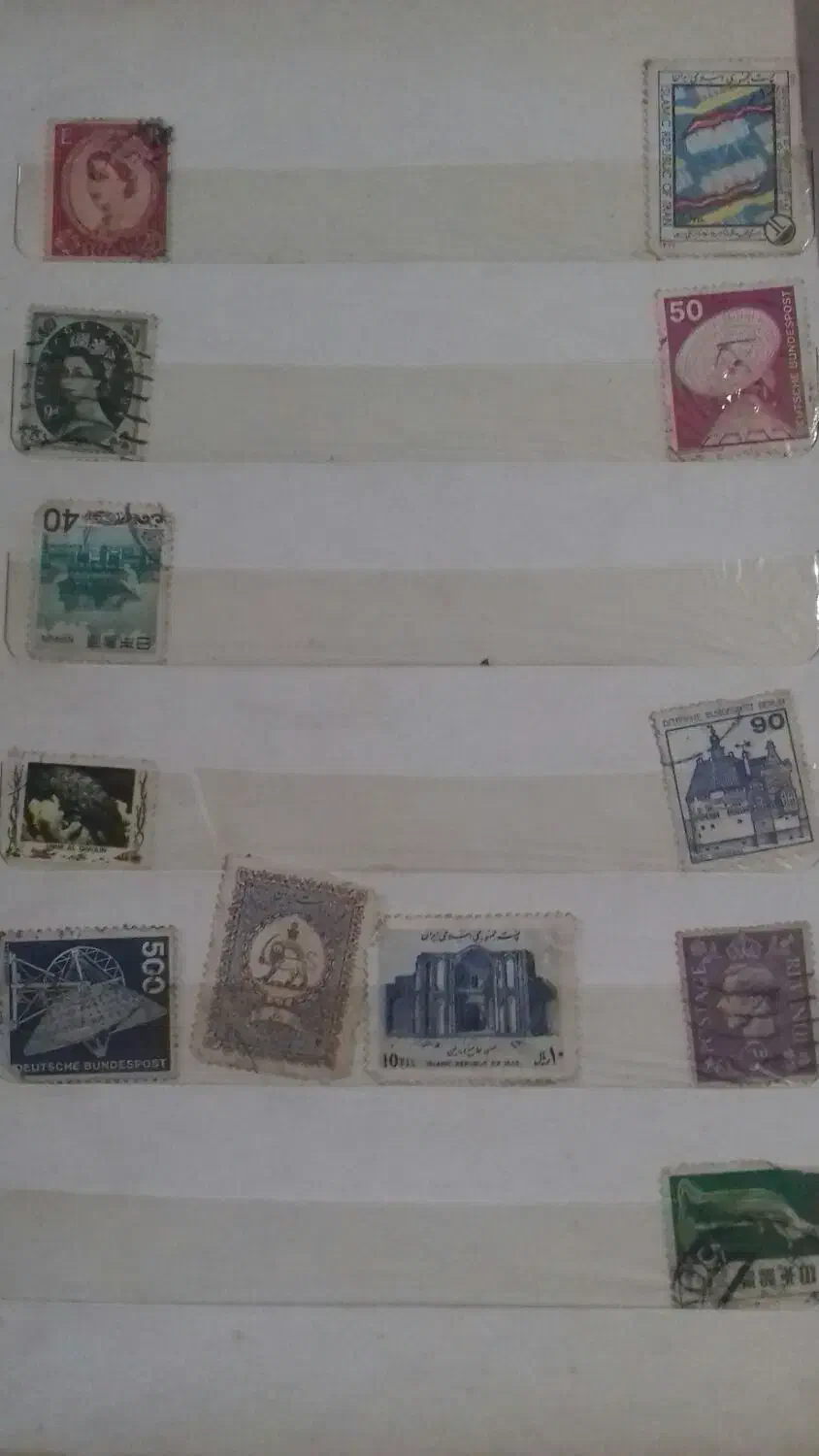 4تا البوم همراه 620 عدد تمبر پهلوی خارجی وسکه 1/2|کلکسیون سکه، تمبر، اسکناس|رشت, شالکو|دیوار