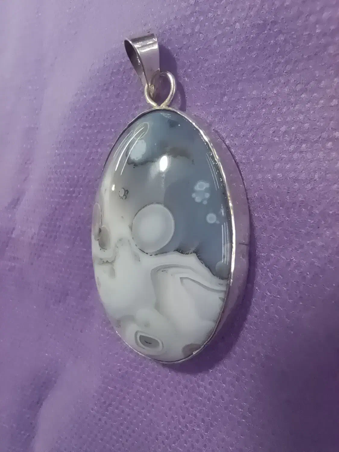 عقیق مصور قاب نقره|جواهرات|زاهدان, |دیوار