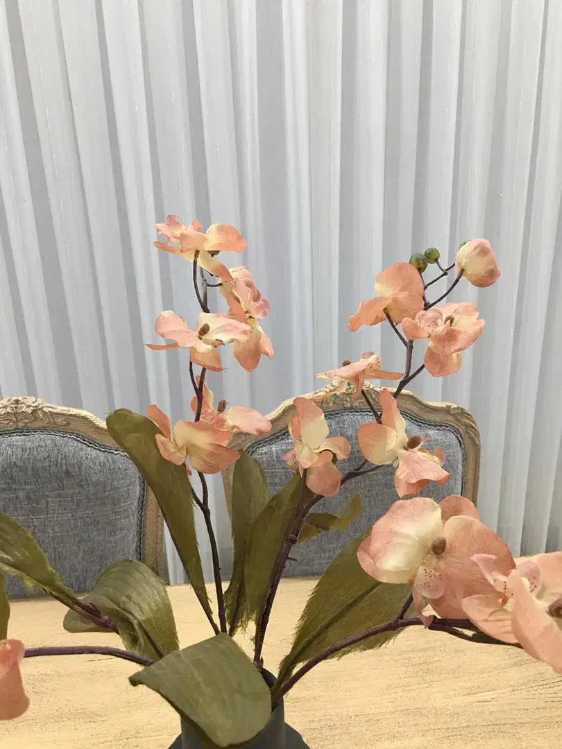 دو عدد گل و گلدان پتینه و ارکیده|گل مصنوعی|سنندج, |دیوار