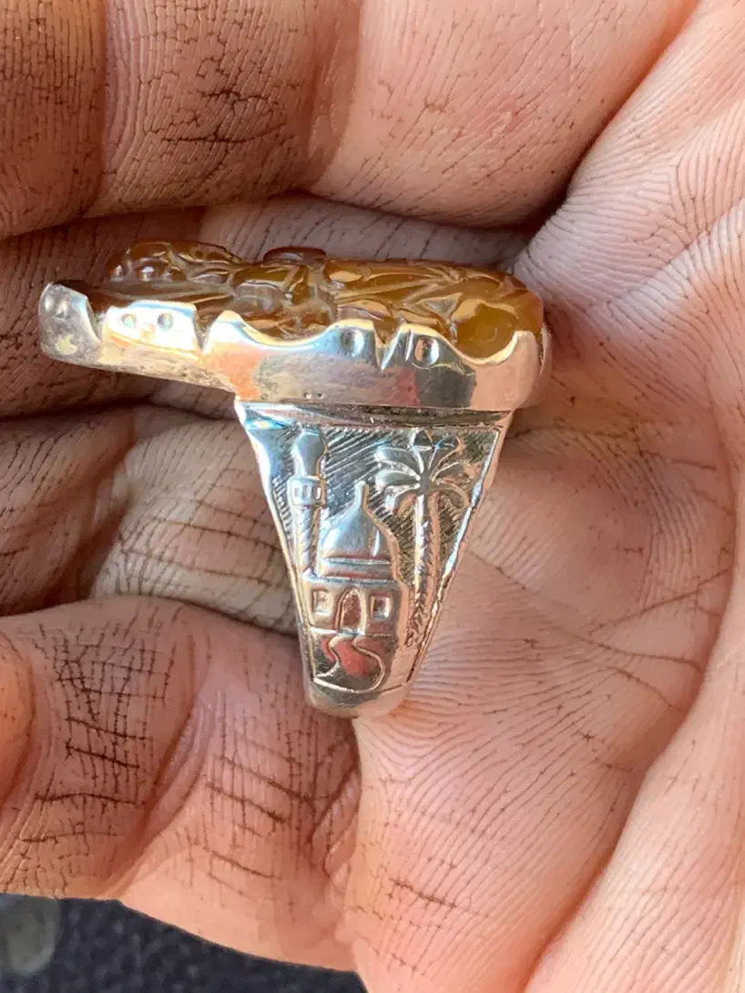 انگشتر مهره نشان|کلکسیون اشیاء عتیقه|کاشان, کارگر|دیوار