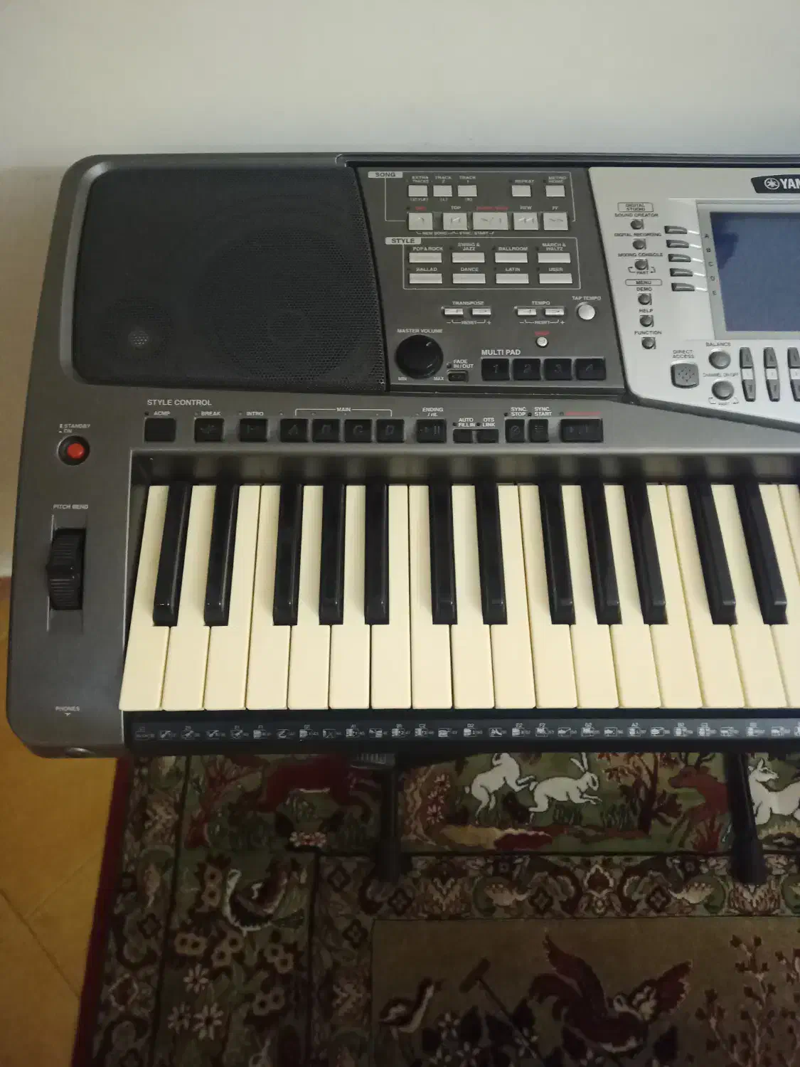 کیبورد یاماها psr-1000|پیانو، کیبورد، آکاردئون|رشت, گلسار|دیوار