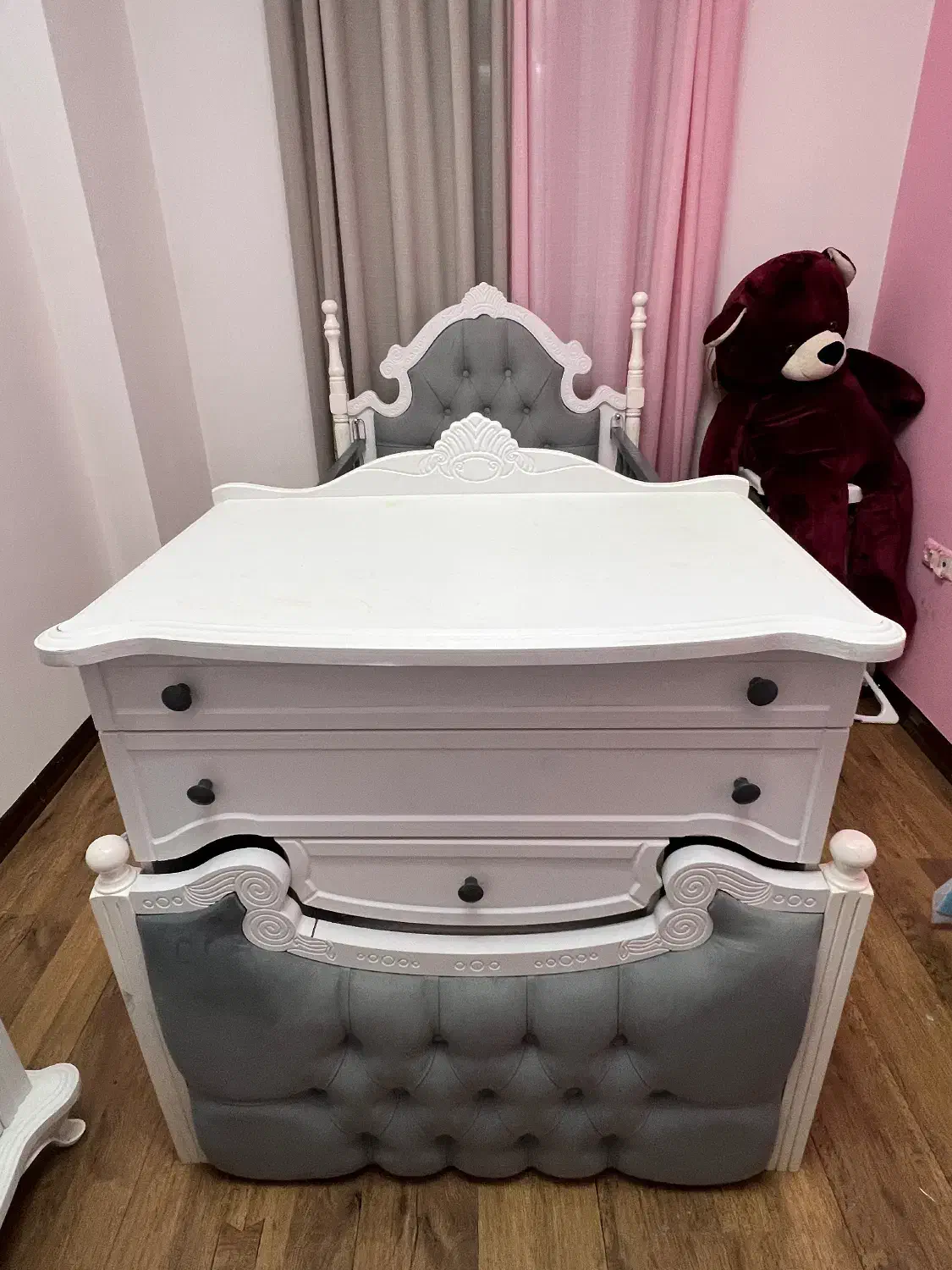 تخت کودک و نوجوان|تخت و سرویس خواب|ساری, |دیوار