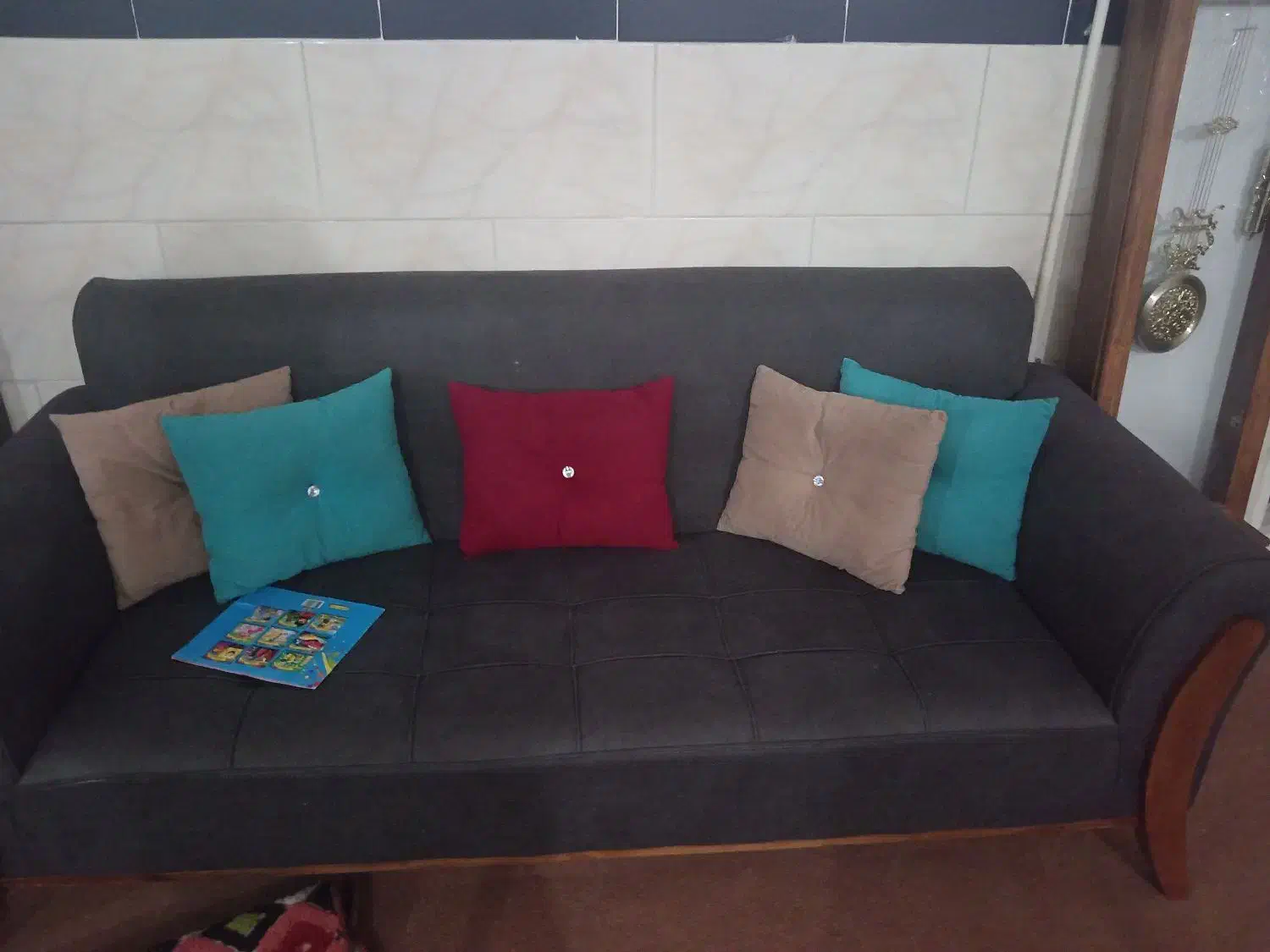 مبلمان7نفره|مبلمان خانگی و میز عسلی|اشکذر, |دیوار