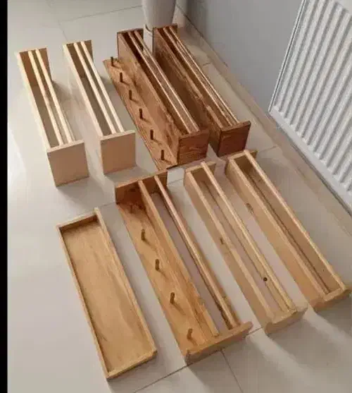 ازکف تولیدی تا قلب خونه هاتون بامحصولات چوبی|کتابخانه، شلف، قفسه‌های دیواری|رشت, سعدی (تختی)|دیوار