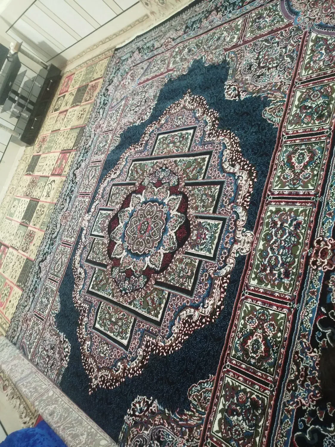 قالی ابریشمی|فرش|شوشتر, |دیوار