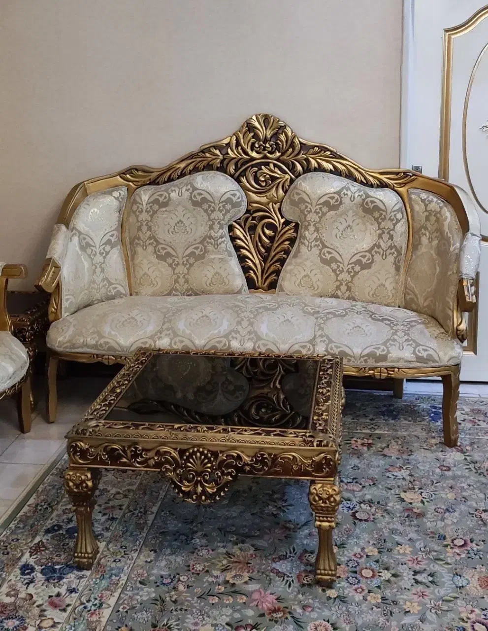 مبل سلطنتی در حد نو فروش فوری|مبلمان خانگی و میز عسلی|پاکدشت, پاکدشت (مامازند)|دیوار