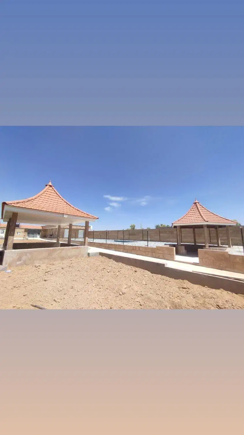 اجرای سقف شیبدار آلاچیق|مصالح و تجهیزات ساختمان|مرودشت, فاز دوم شهرک فرهنگیان|دیوار