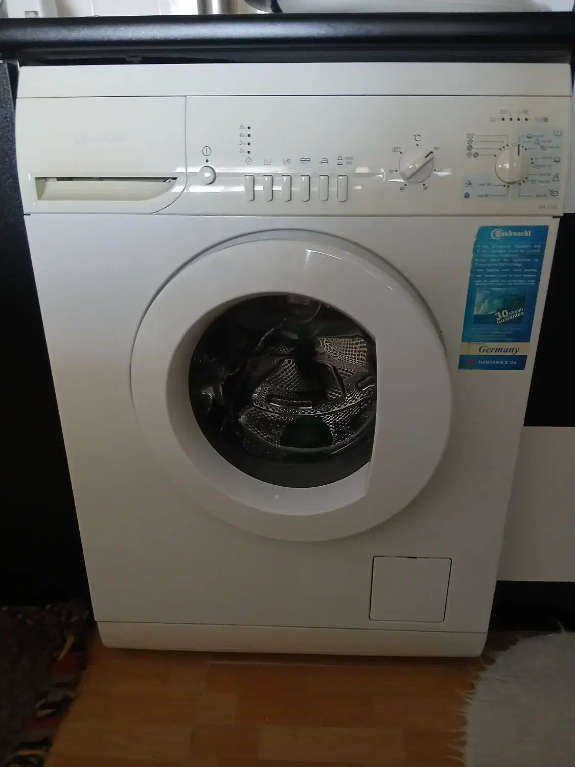 ماشین لباسشویی باکنشت ۷ کیلو|ماشین لباسشویی و خشککن لباس|میانه, |دیوار