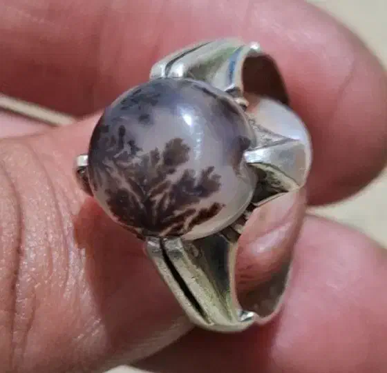 انگشترنقره۹۲۵ شجر عقیق فیروزه آمیتیست لعل باباقوری|جواهرات|اصفهان, کارلادان|دیوار