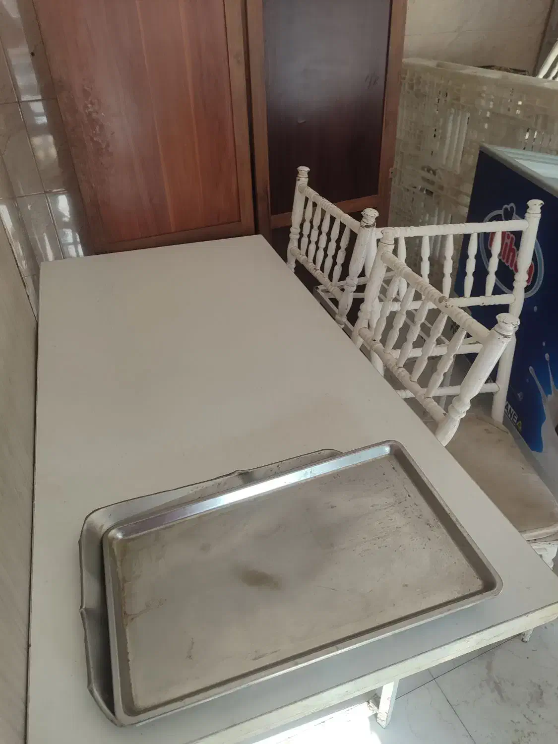 میز تاشو 3عددوصندلی شیواری آهنی 12عدد|کافیشاپ و رستوران|فردیس, فردیس|دیوار