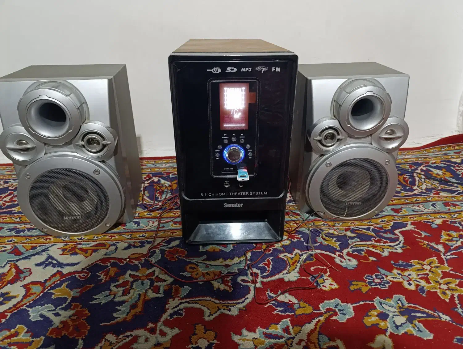 ضبط سناتور با دو عدد بلندگو سامسونگ|سیستم صوتی خانگی|مشهد, پنجتن|دیوار