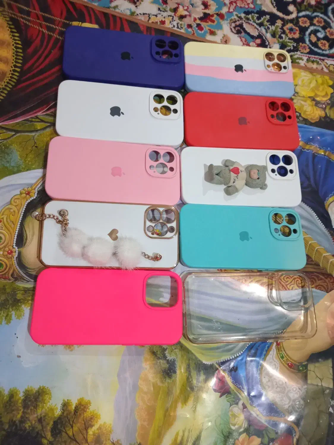 تعداد ۱۰ عدد بک کاور آیفون ۱۳ پرومکس درحد نو|لوازم جانبی موبایل و تبلت|شیراز, شهرک مطهری|دیوار