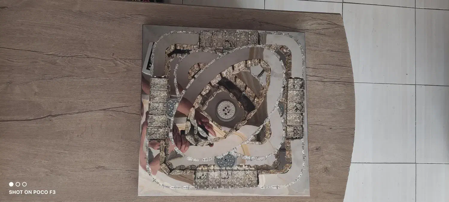 لوستر سقفی مربعی 50 در 50|لوستر و چراغ آویز|اصفهان, شمس آباد|دیوار