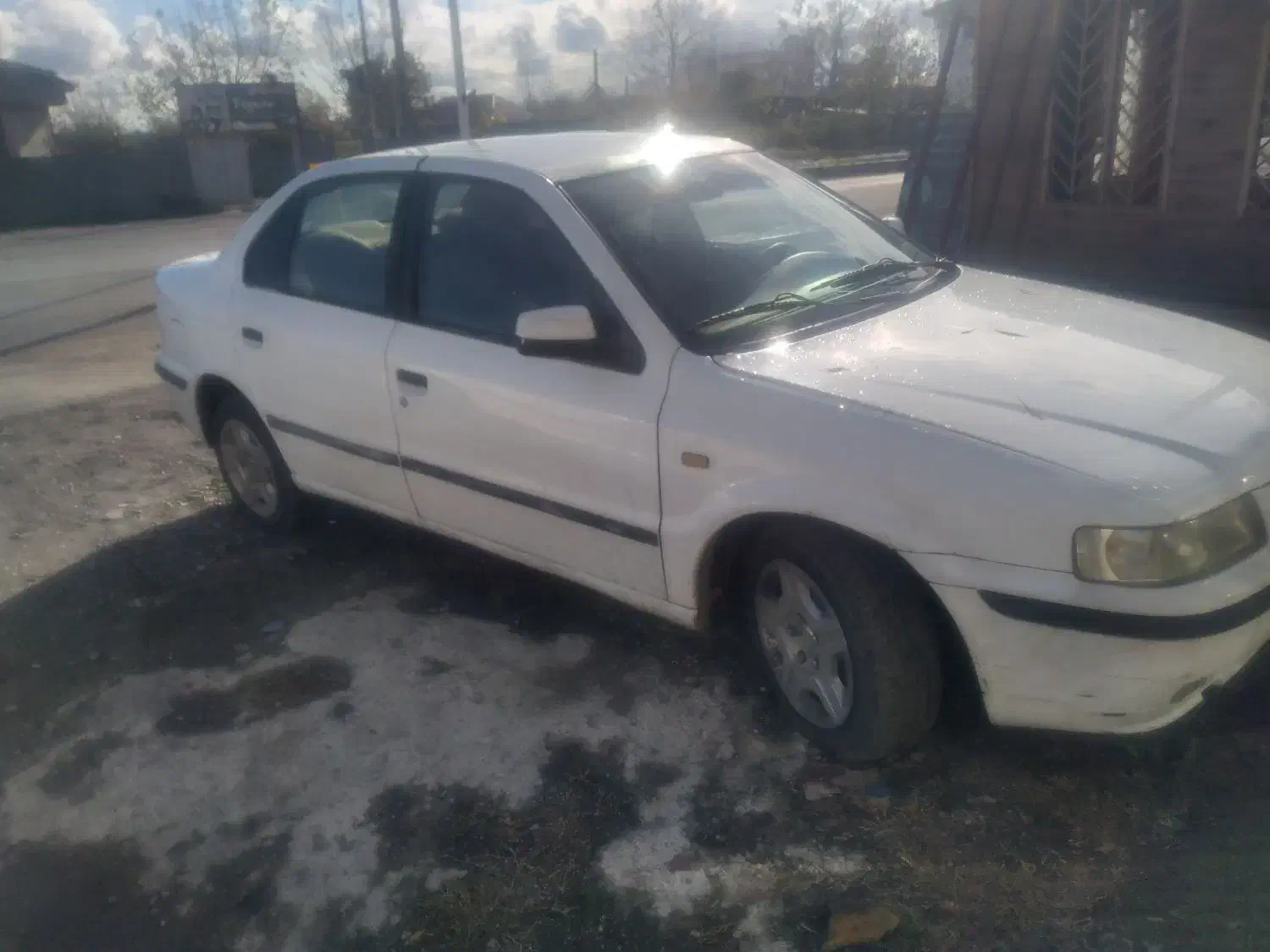 سمند سفید۳ لکه رنگ|خودرو سواری و وانت|شاندرمن, |دیوار