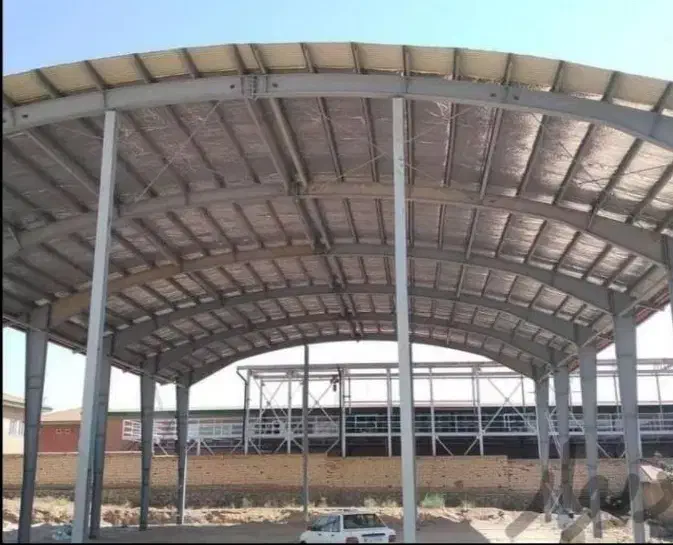 نصب ورق شیروانی وساخت خرپا قوطی|خدمات پیشه و مهارت|تاکستان, |دیوار