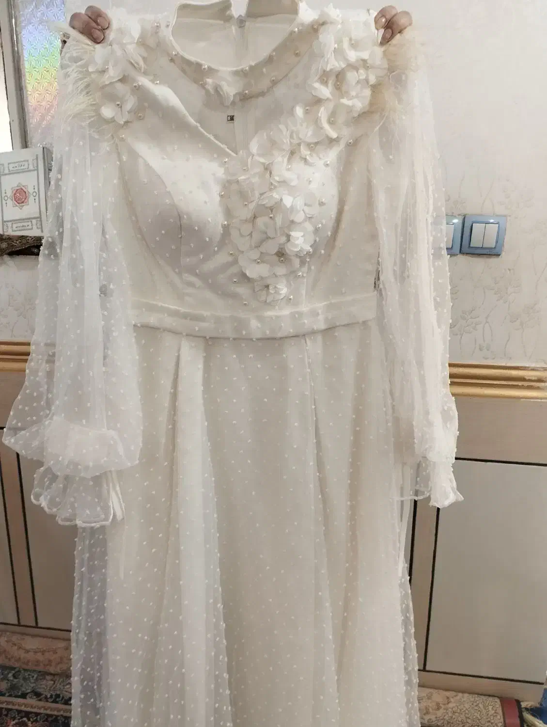 لباس مجلسی زنانه سفید رنگ|لباس|کارون, |دیوار