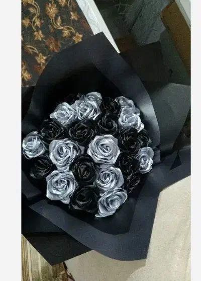 دسته گل ربانی و باکس|گل مصنوعی|بومهن, |دیوار