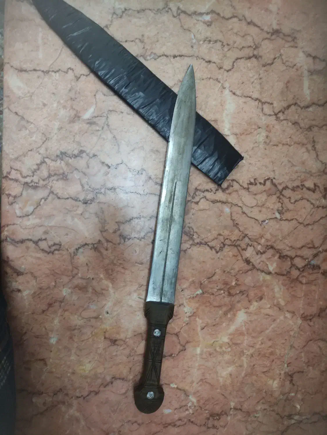 چاقو تیغه فنر دسته چوب|کوهنوردی و کمپینگ|قم, نوبهار|دیوار