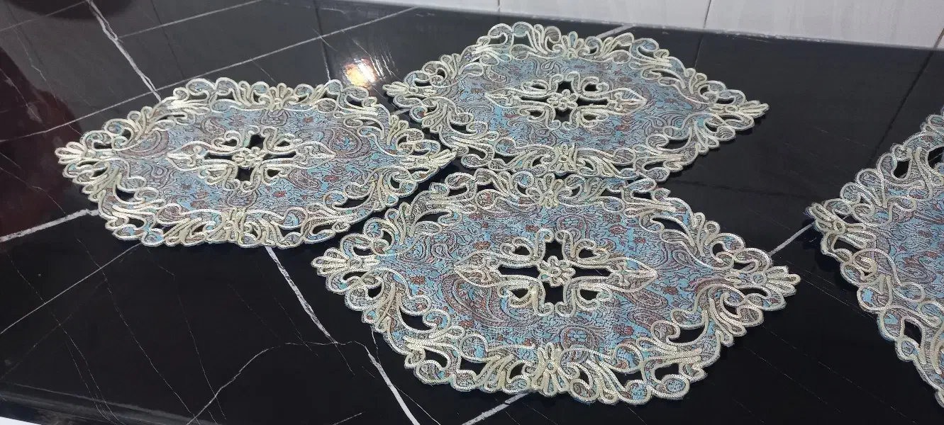 رومیزی ۴ تیکه|پرده، رانر، رومیزی|کرمانشاه, |دیوار