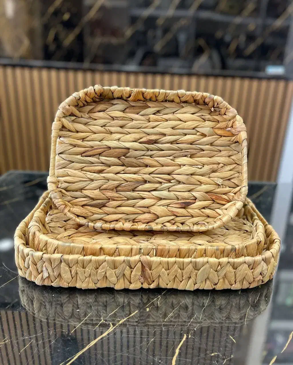 سینی حصیری|صنایع دستی و سایر لوازم تزئینی|خرم‌آباد, |دیوار