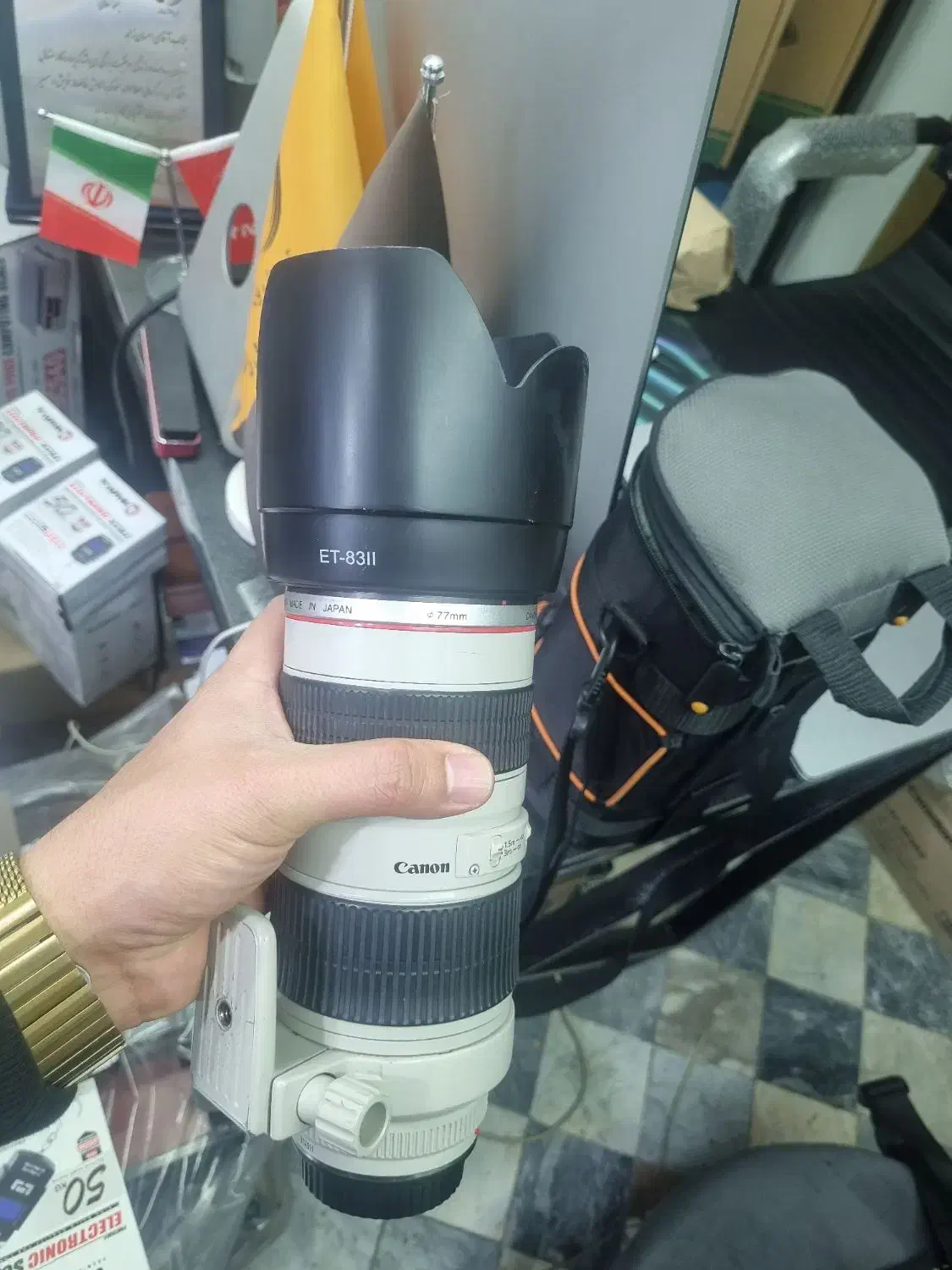 لنز ۷۰ ۲۰۰ کنون با مانیتور|دوربین عکاسی و فیلم‌برداری|اردبیل, |دیوار