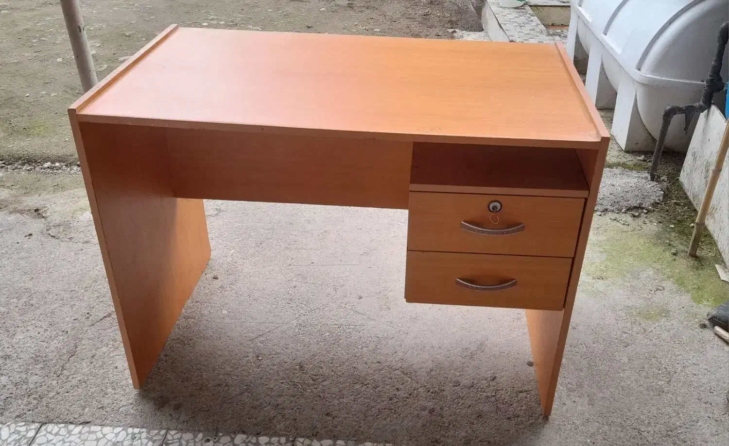 میز کار دو کشو بهمراه بوفه کتاب|میز تحریر و کامپیوتر|فومن, |دیوار