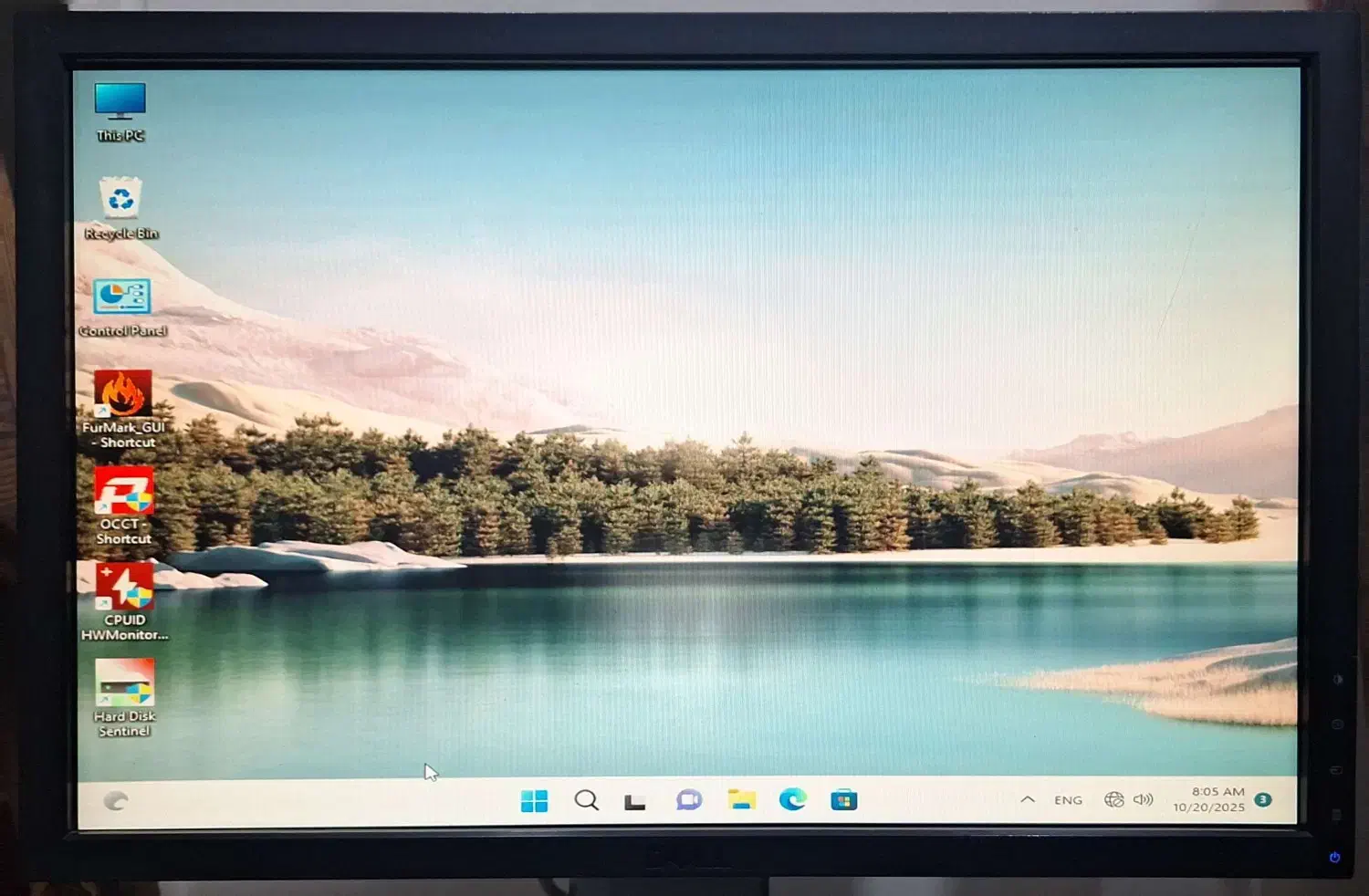 مانیتور ۱۹ اینچ دل واید پایه تلسکوپی پورت VGA  DVI|قطعات و لوازم جانبی رایانه|اسلام‌شهر, شهرک انبیا|دیوار