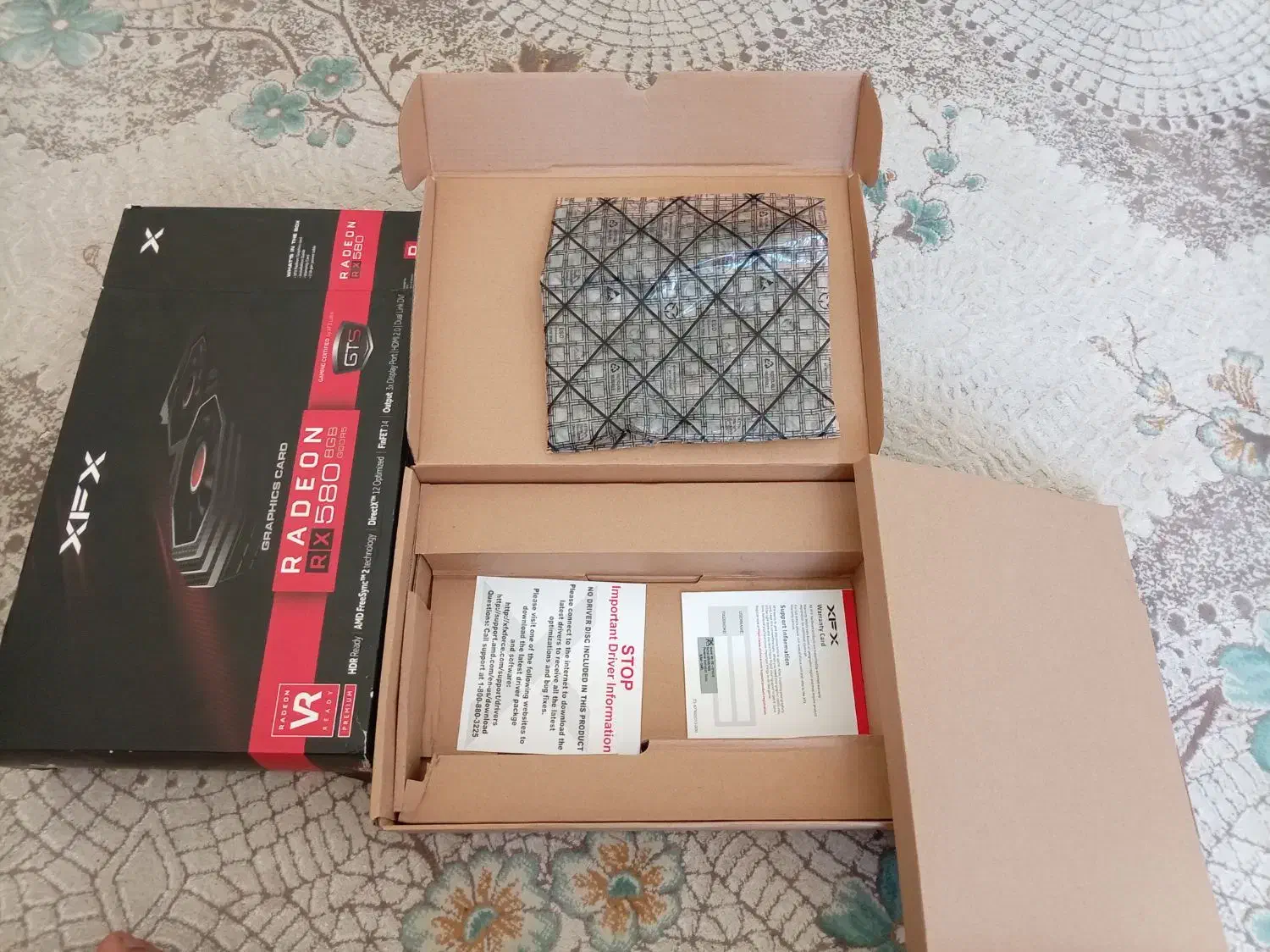 جعبه کارت گرافیک rx580|قطعات و لوازم جانبی رایانه|هشتگرد, شهرک ریحانه|دیوار
