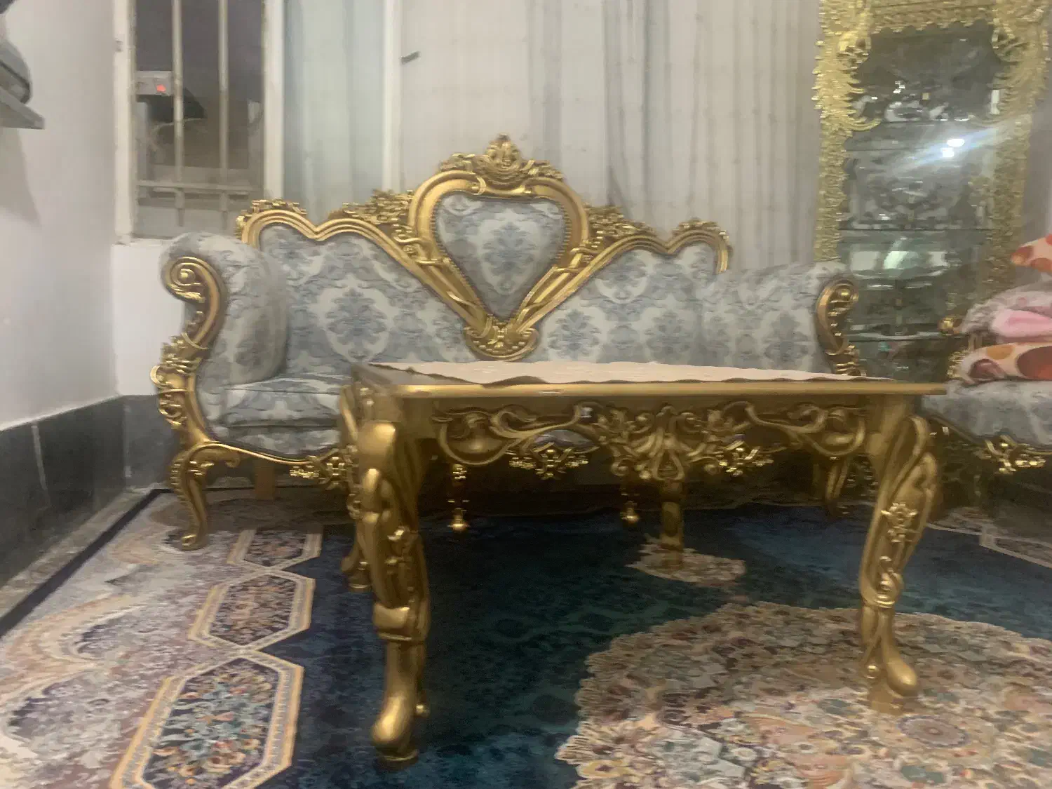 مبل استیل باجلومبلی|مبلمان خانگی و میز عسلی|قم, منبع آب|دیوار