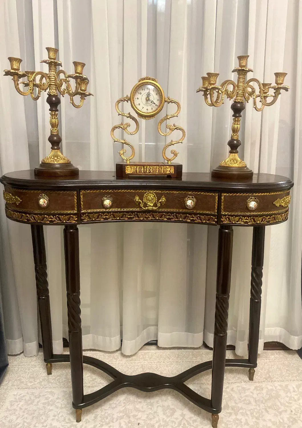 میز کنسول انتیک برنزکوب لیلی مجنون طرح فرانسوی|بوفه، ویترین، کنسول|تهران, حافظیه|دیوار