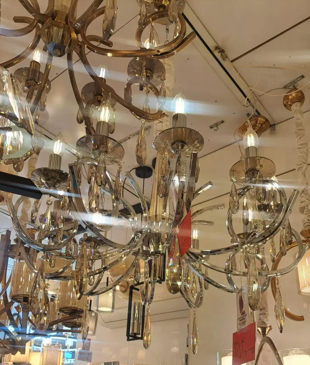 لوستر ۱۰ شاخه|لوستر و چراغ آویز|اصفهان, مارچین|دیوار