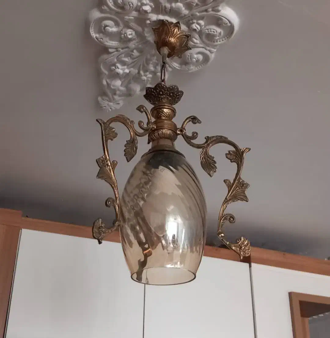 لوستر برنز مخصوص اشپزخانه یا اتاق خواب|لوستر و چراغ آویز|همدان, |دیوار