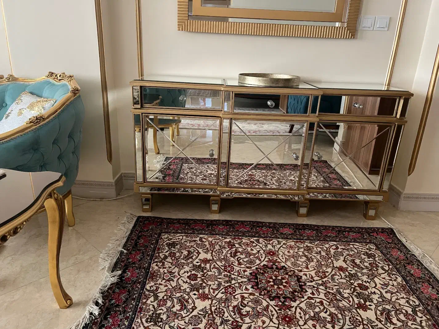 کنسول آینه ای|بوفه، ویترین، کنسول|تهران, آبشار تهران (دریاچه)|دیوار