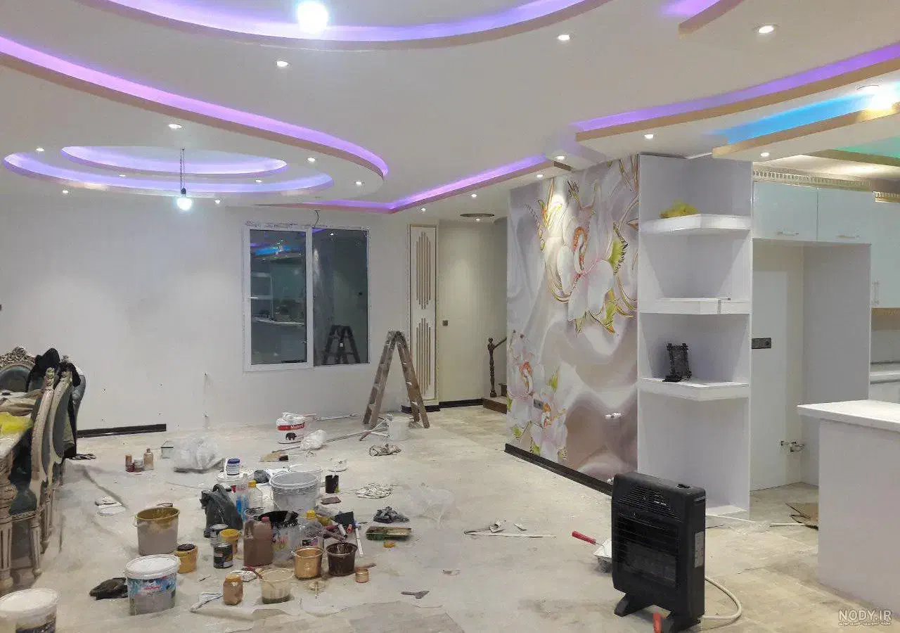 نقاشی ساختمان رنگ آمیزی|خدمات پیشه و مهارت|کازرون, |دیوار