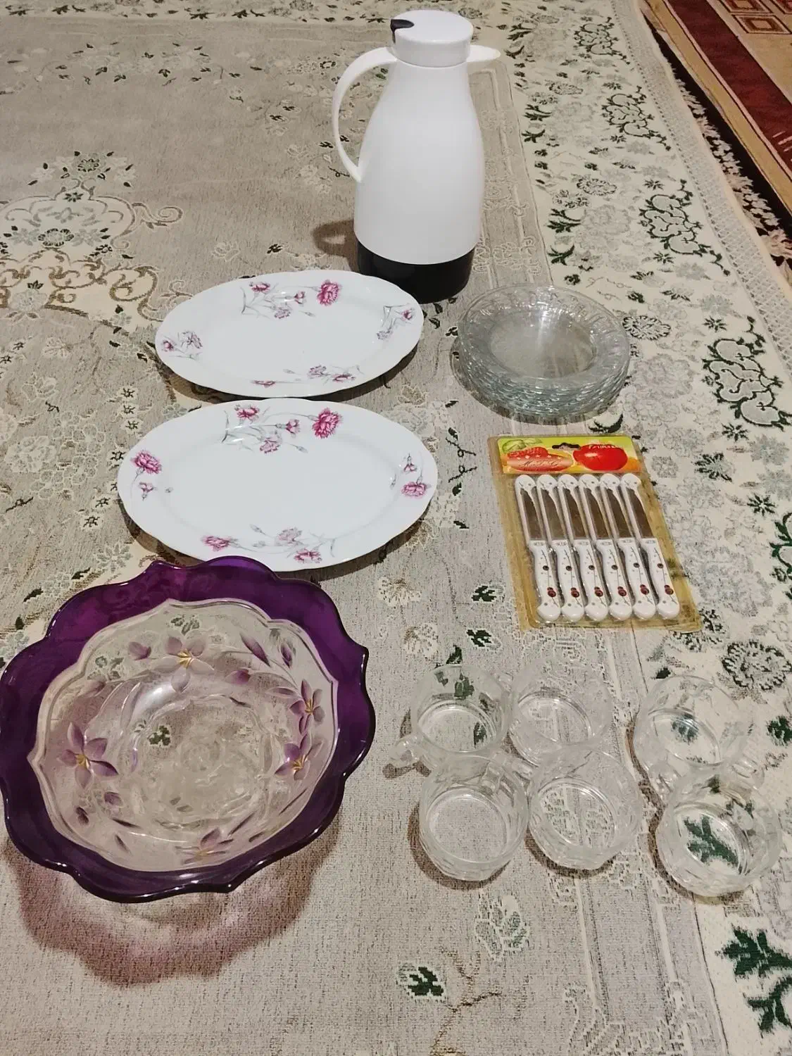 ظروف پذیرایی بصورت یکجا|ظروف سرو و پذیرایی|قائم‌شهر, |دیوار