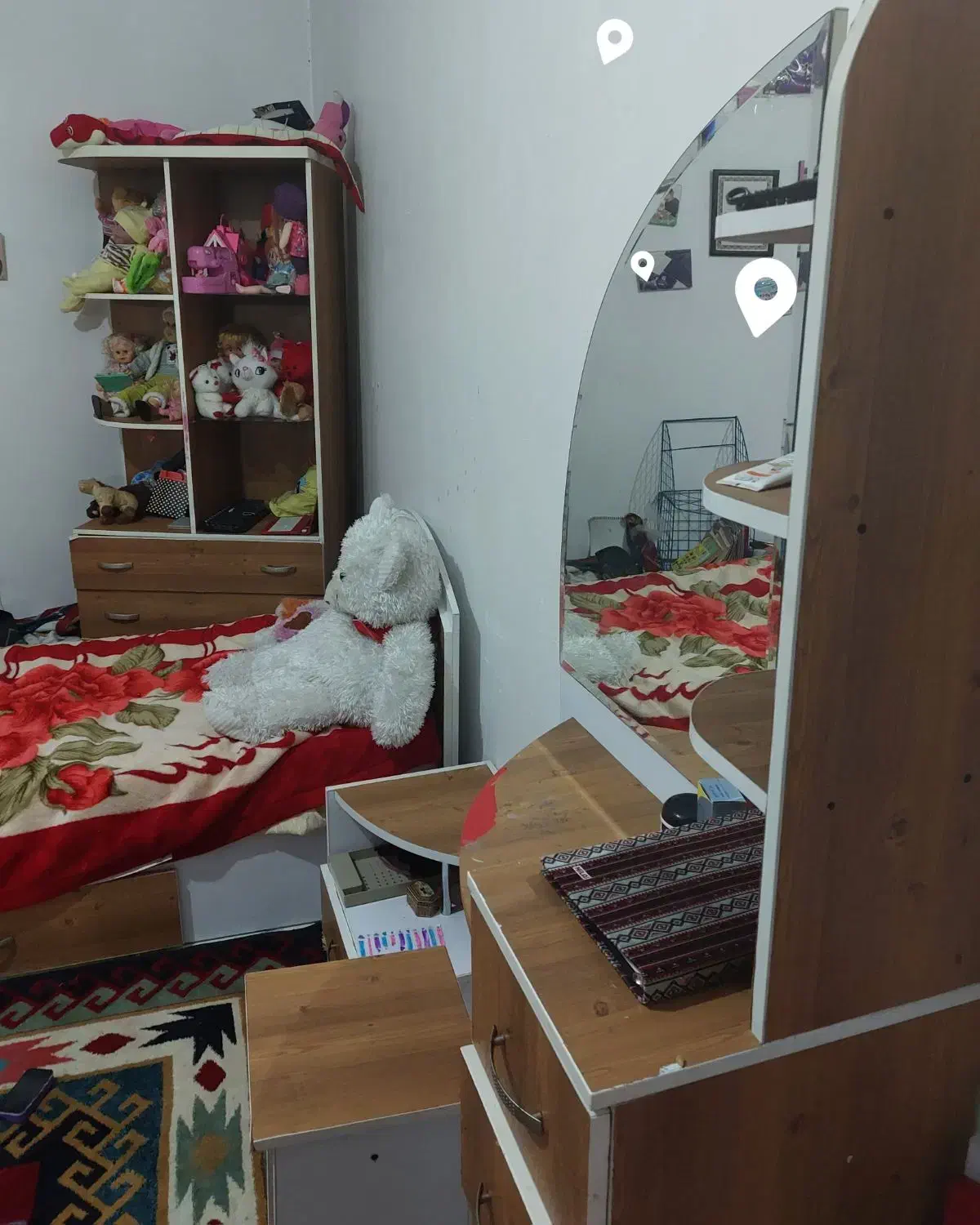 سرویس خواب یک نفره|تخت و سرویس خواب|کرمان, |دیوار