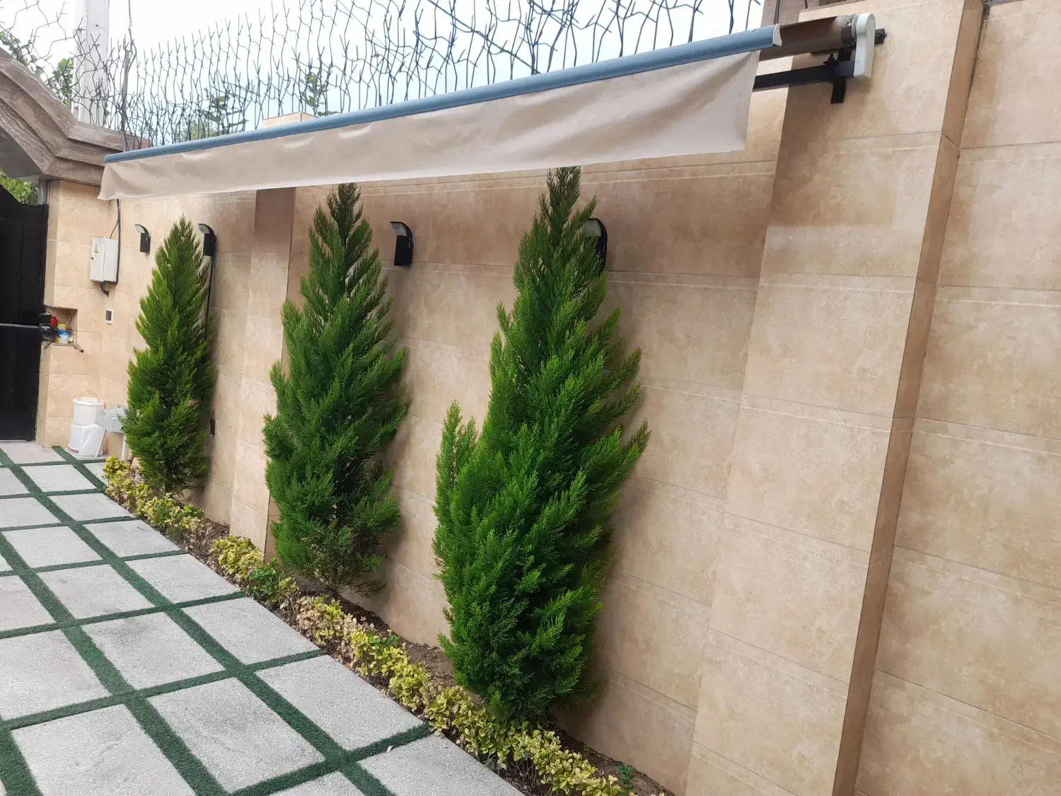 سایه بان برقی نو|فروشگاه و مغازه|خمام, |دیوار