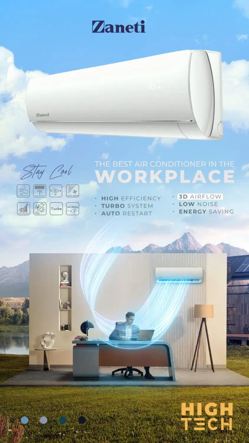 کولر گازی زانتی ۲۴|کولر گازی و فن‌کوئل|کرج, باغستان|دیوار