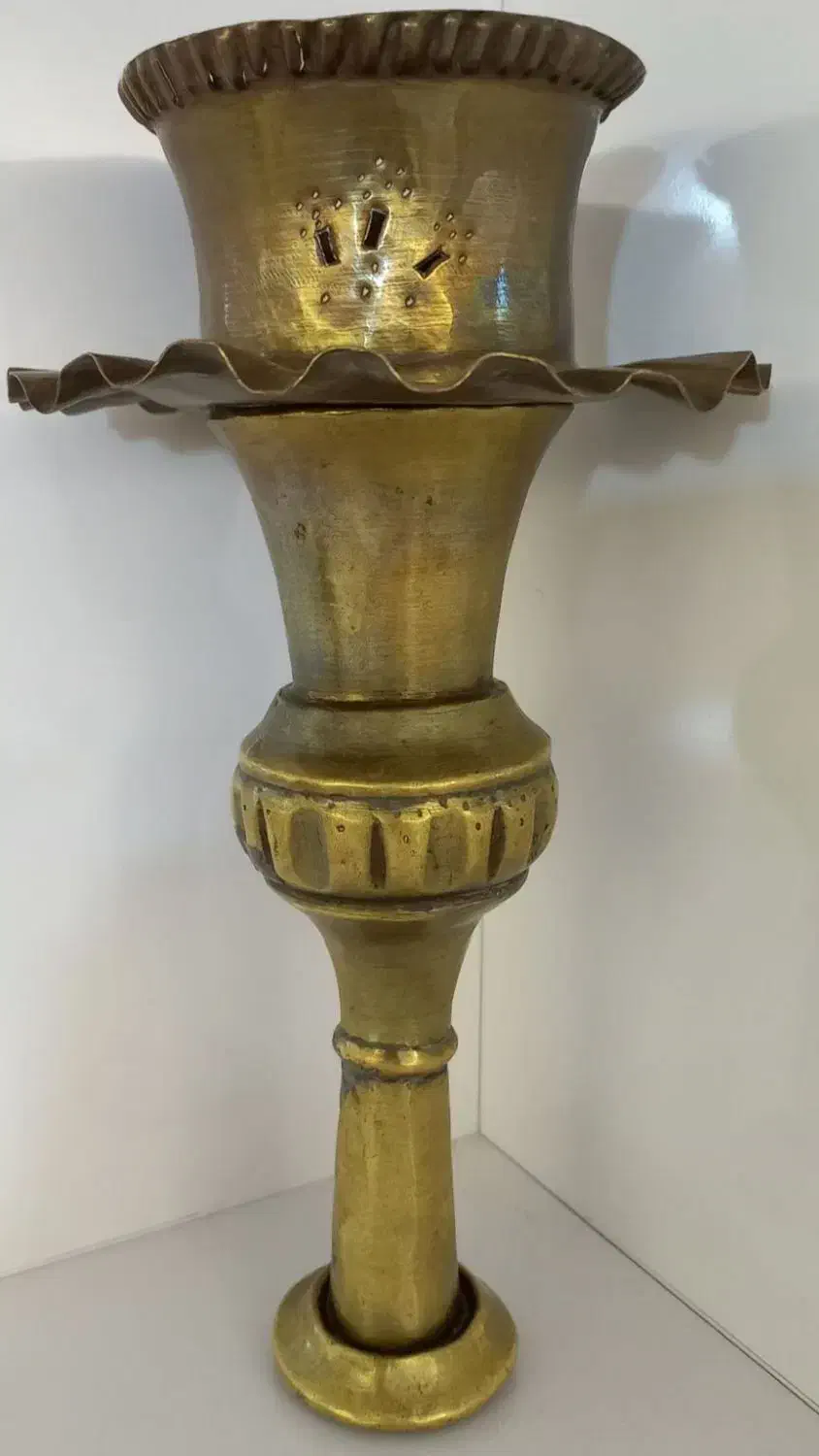 سر قلیان تمام برنزی قدیمی و عتیقه بسیار زیبا .|کلکسیون اشیاء عتیقه|اهر, |دیوار