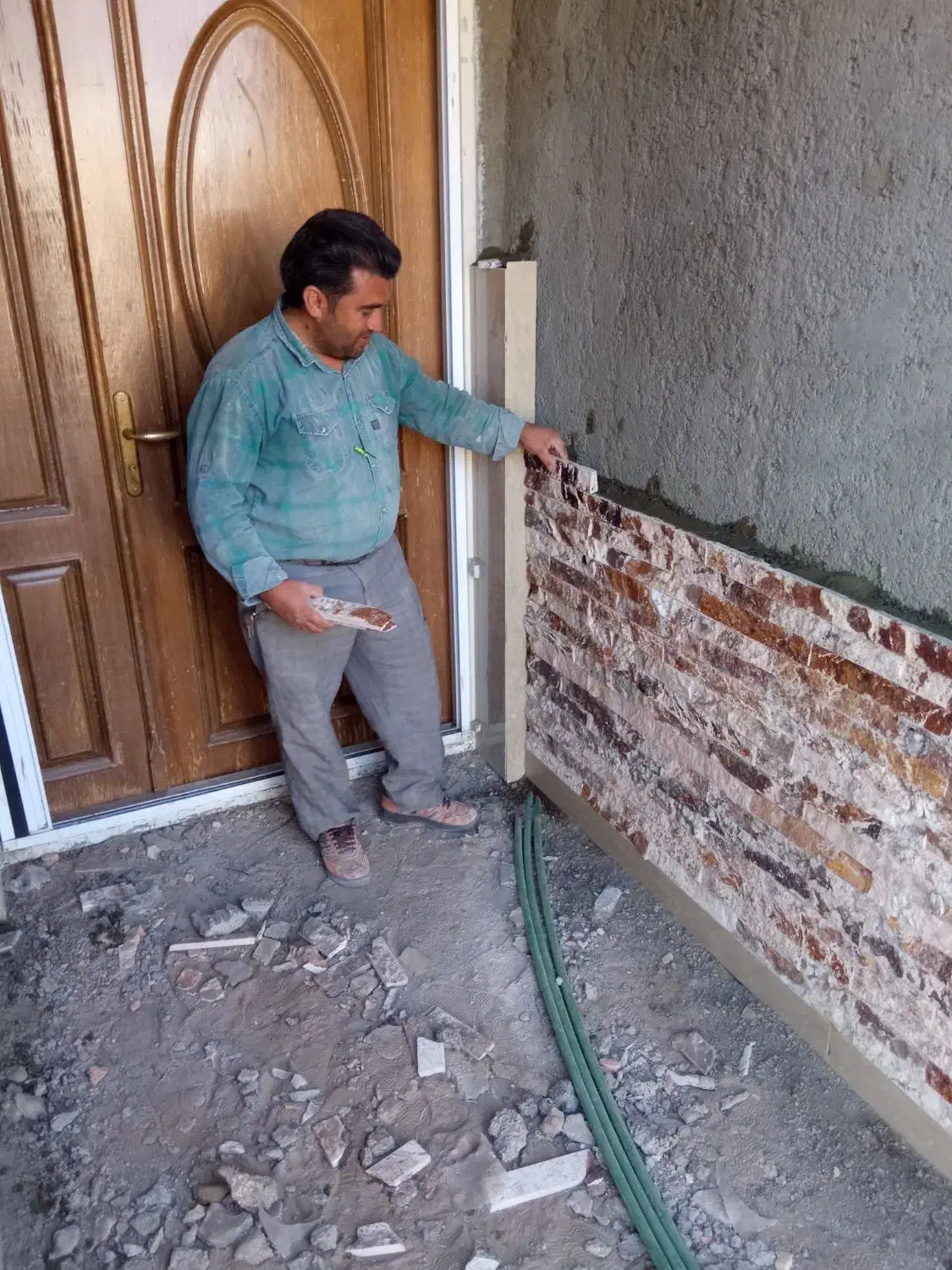 کاشی کاری،نماکاری،سنگ کاری|خدمات پیشه و مهارت|اهر, |دیوار