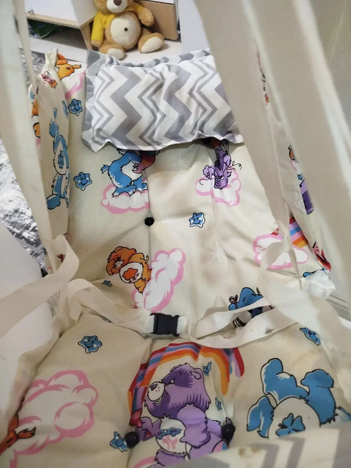 تاب کودک نو بسیار نرم همراه با بالش و کمربند حفاظ|کالسکه و لوازم جانبی|نیشابور, شهرک فرهنگیان|دیوار