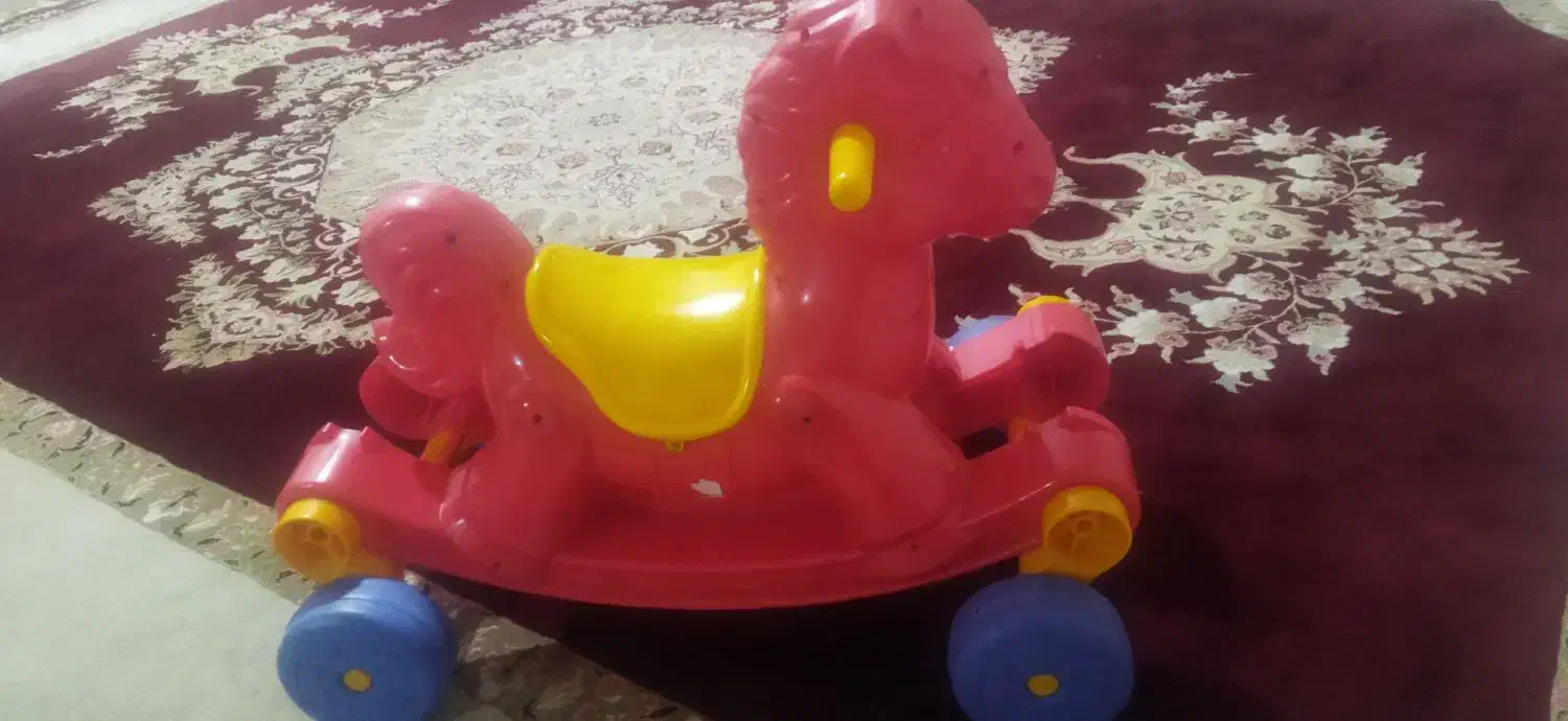 اسب دو کاره چرخ دار و راکر|اسباب‌بازی بچه|سوق, |دیوار