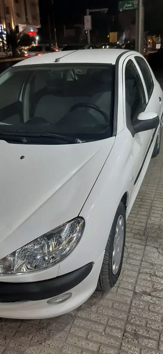 پژو۲۰۶ سفید|خودرو سواری و وانت|بهشهر, |دیوار