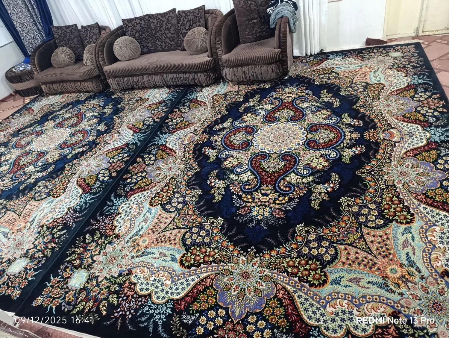 دو تخته فرش ۱۲متری در حد نو|فرش|چناران, |دیوار