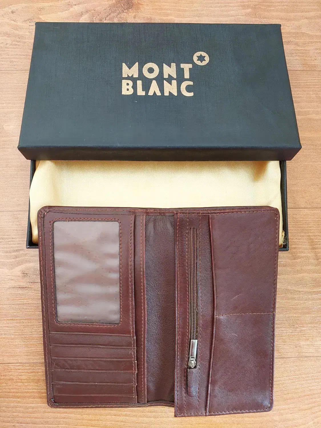 کیف پول چرم برند mont blanc|کیف، کفش، کمربند|قزوین, |دیوار
