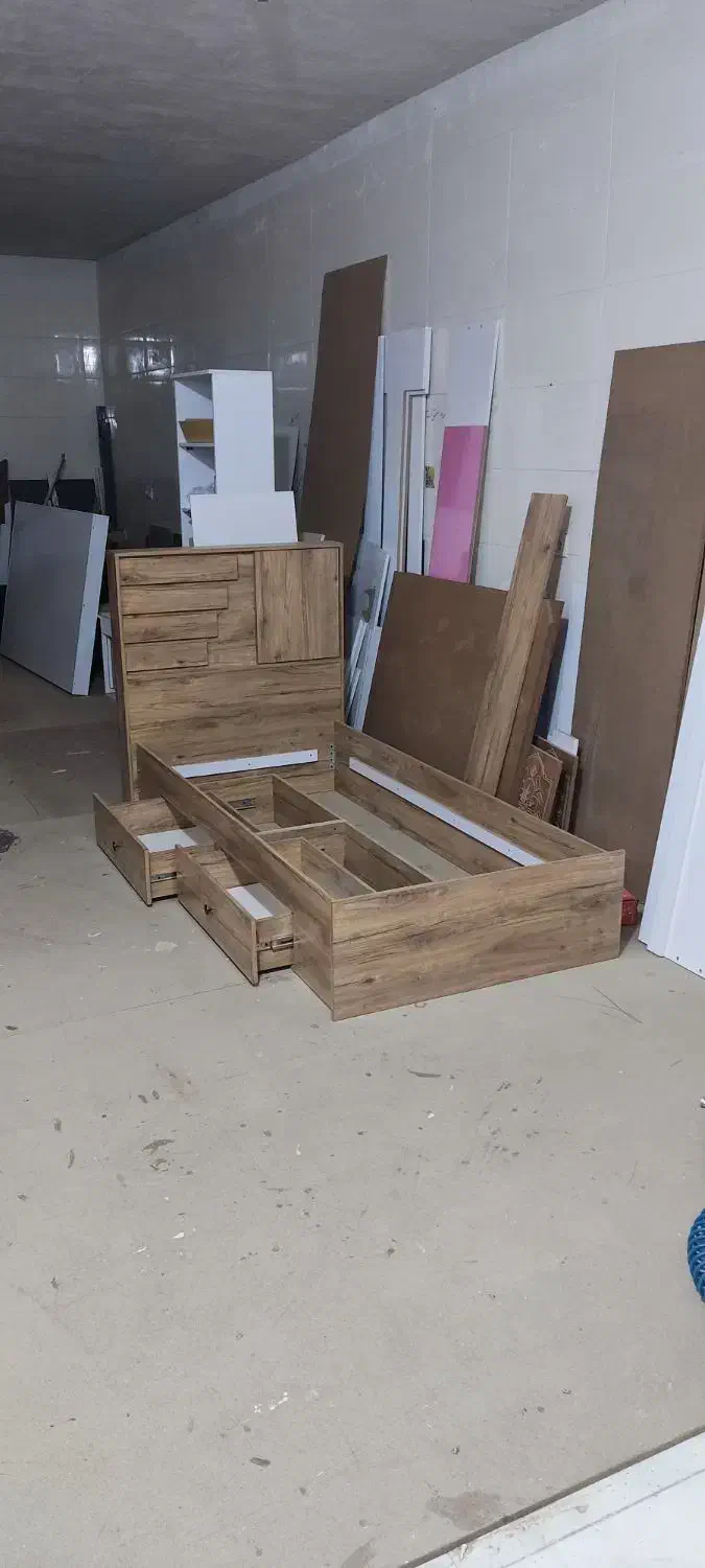 سفارش سرویس خواب تک نفره و دونفره تمام ام دی اف|تخت و سرویس خواب|بهبهان, |دیوار