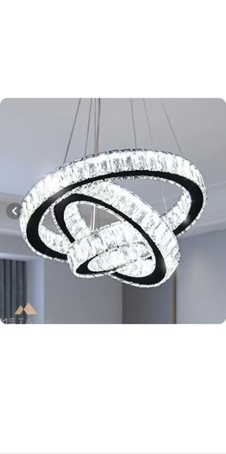 لوسترمدرن کریستالی سقفی باریموت سایز۱۵۳۰۵۰سانتیمتر|لوستر و چراغ آویز|میاندوآب, |دیوار