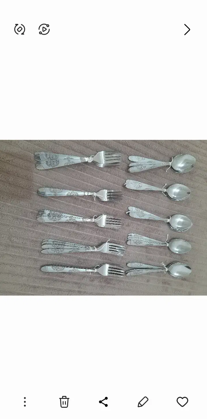 قاشق چنگال درحد برای ۳۰نفر مهمون بفروش میرسد|ظروف سرو و پذیرایی|خوی, |دیوار