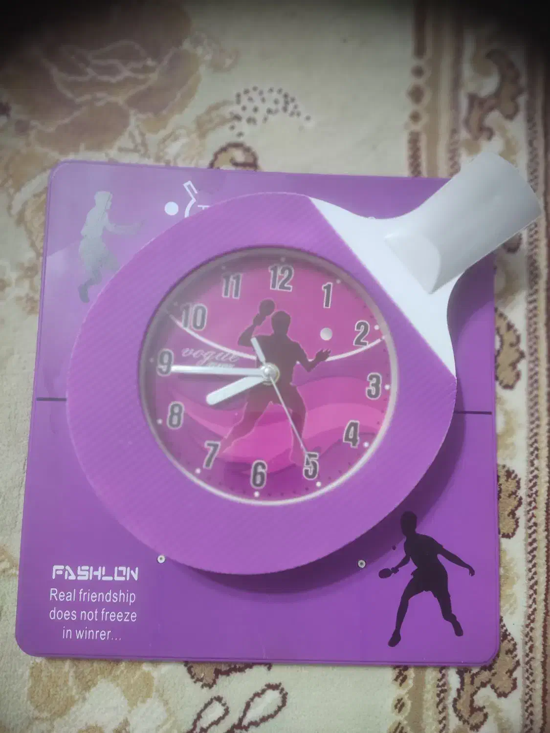 ساعت دیواری فانتزی طرح تنیس|ساعت دیواری و تزئینی|مهاباد (آذربایجان غربی), |دیوار